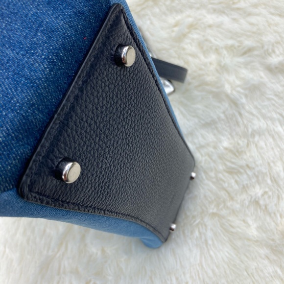 Coach Denim Mini Lillie Carryall NWT - Picture 6 of 10